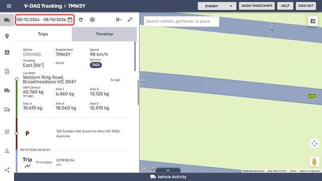 The date field